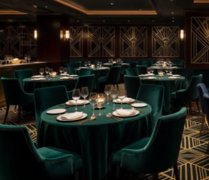 Atmosfera restauracji ADSIGHT LTD płynnie przechodząca w salon kart